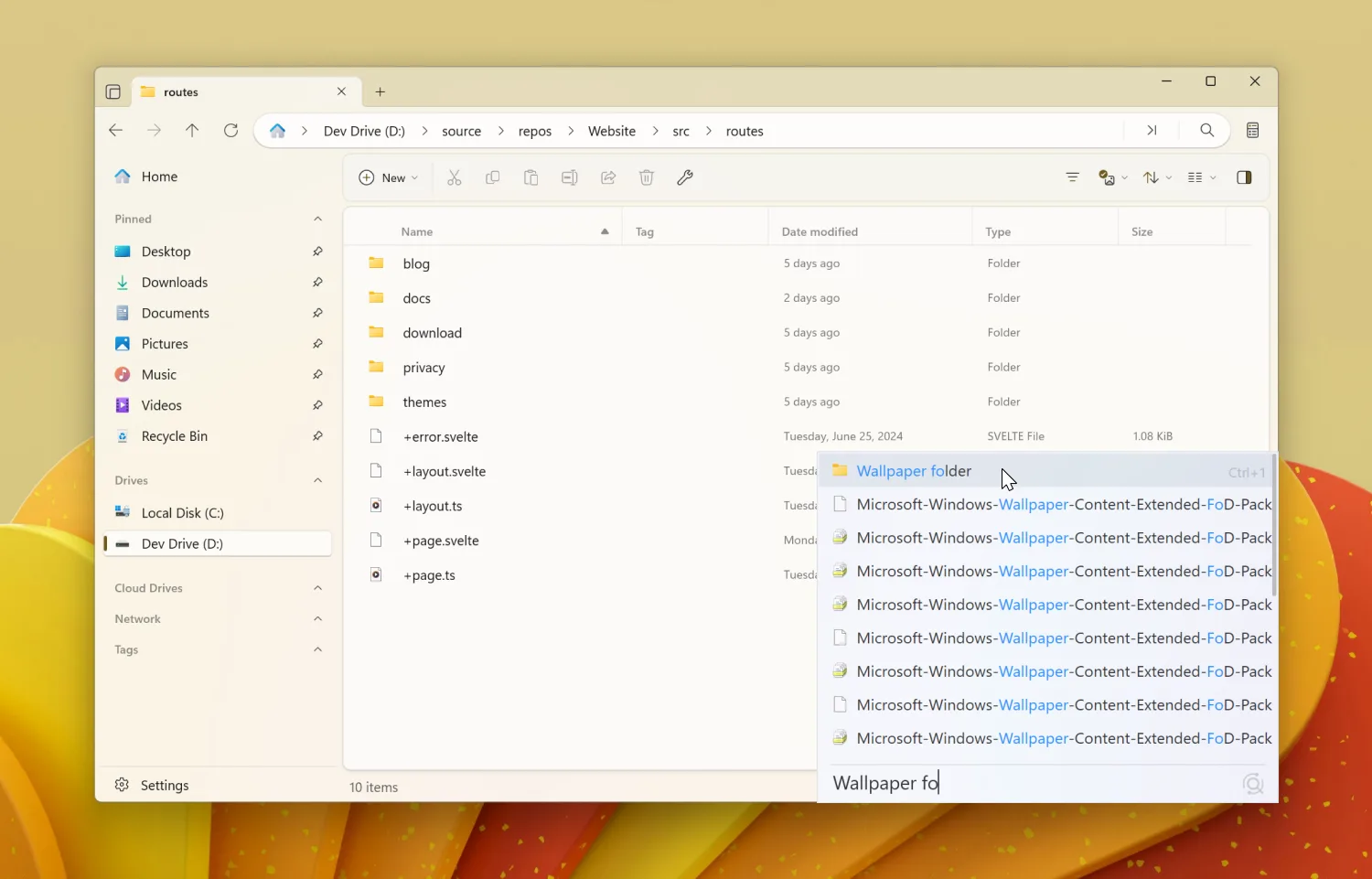 Listary search box
